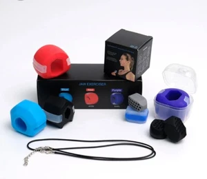 3PCS Jawline Exerciser Mouth Exercise Fitness Ball Neck Face Jaw Trainer Toning - Picture 1 of 3
