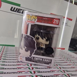 FUNKO POP! DEATH NOTE L CON TORTA #219 ESCLUSIVA HOT TOPIC -OTTIMO - Imagen 1 de 5