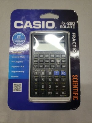 Casio FX-260 Solar II Fraction Scientific Calculator NEW Sealed - Image 1 of 4