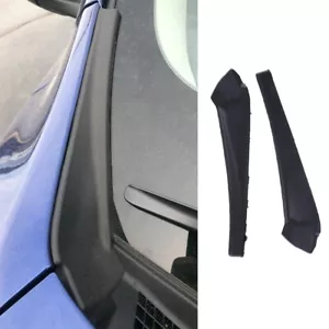 2 piezas para Nissan Rogue 2014-2020 cubierta de extensión de capucha lateral limpiaparabrisas delantero borde negro - Imagen 1 de 10