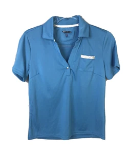 Top traspirante Pebble Beach Performance nuovo donna piccolo blu golf tennis - Foto 1 di 8