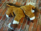 Russ Berrrie Pony Hand Puppet Stuffed Animal Plush Brown White Derby Horse 13"
