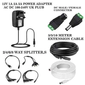 12V 1A/2A/3A AC DC POWER SUPPLY ADAPTER CHARGER FOR CAMERA LED STRIP LIGHT CCTV - Picture 1 of 20
