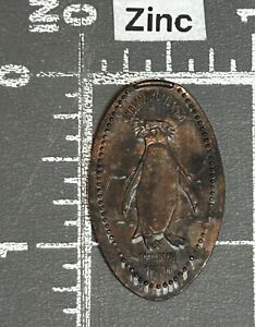 Indianapolis Zoo Rockhopper Penguin Indiana Elongated Pressed Smashed Coin Penny
