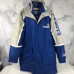 RARE 90s Dallas Cowboys NFL Football Starter Jacket Full Zip Mens Size Large USA - Bild 1 von 13