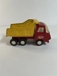 Tonka Tiny Dump Truck  1963 - 1969 Red & Yellow Pressed Steel Vintage 5” - Picture 1 of 9