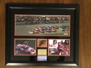 Dale Earnhardt Jr. Mounted Memories 2004 Daytona 500 Champion Autographed Collag