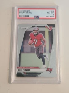 2024 PANINI PRIZM BUCKY IRVING ROOKIE RC BUCCANEERS #316 PSA 8 NM-MINT!! - Picture 1 of 2