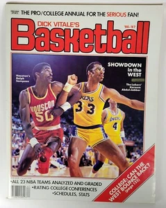 Dick Vitale's Basketball Pro/College Annual ~ 1986-87 ~ Ralph Sampson - Kareem - Picture 1 of 6