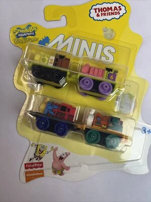 Thomas & Friends Minis Train Engine Bob Esponja 2015 paquete de 4 - sellado muy buen estado Foto 1 de 4