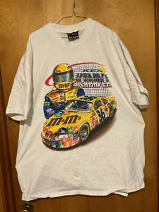 Vintage Ken Schrader kurzärmeliges T-Shirt XL Chase Authentics 36 M&M's Auto - Bild 1 von 3