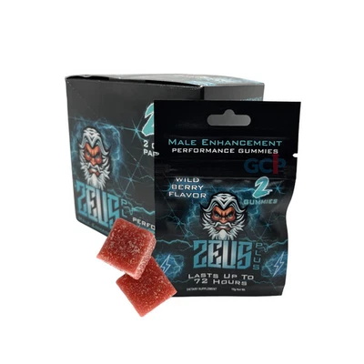 Paquete de 24 gomitas Zeus Wild Berry mejora sexual masculina Foto 1 de 4