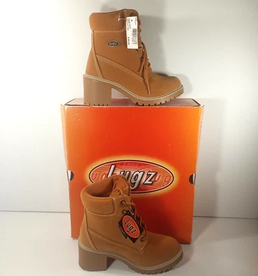 Женские клевер пшеницы скольжения устойчивый шнурует вверх Lugz ботинки размер 6 М - Изображение 1 из 4