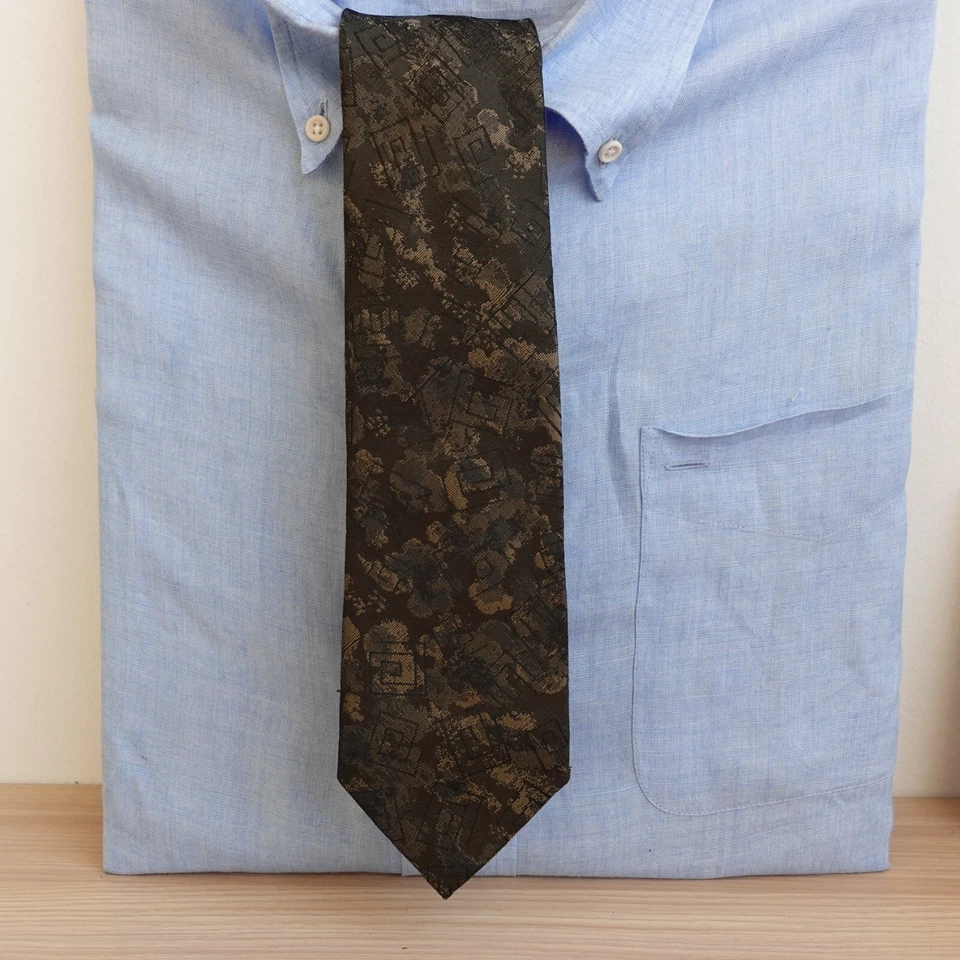 Corbata de cuello Alemania Occidental para hombre verde camuflaje militar ejército camuflaje matriz espiral Foto 1 de 4