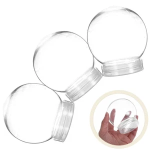  20 Pcs DIY Christmas Decoration Clear Ornaments Plastic Fillable - Picture 1 of 12