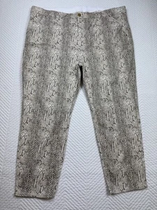 New Rockmans Animal Print 7/8 Ankle Length Pants Women’s Size 24 Slim Leg - Picture 1 of 9