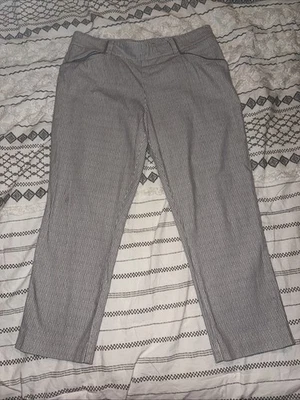 Cartonnier Anthropologie Gray / White Stripe Charlie Trouser Women Size 10 - Image 1 of 4