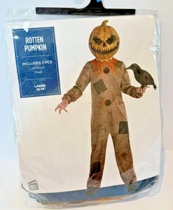 Rotten Pumpkin Scary Costume Child Teen Large 12-14 Halloween Cosplay Horror - Picture 1 of 2