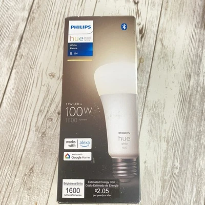 Philips Hue 100W 1600 Lumen E26 Smart LED Light Bulb - White - Image 1 of 3