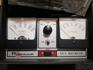 ROBINAIR VOLT-WATTMETER 12865, WITH CABLES IN A CARRYING LEATHER CASE, GREAT - Picture 1 of 4