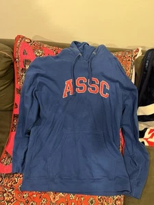 AW22 Anti social social Club Early Decision Blue  Hoodie sz XL ASSC Pre Owned - Picture 1 of 5