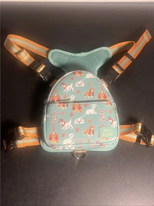 Loungefly Disney Hunde Mini Rucksack Disney Hundefiguren Blumen Tasche 8”x7” - Bild 1 von 4