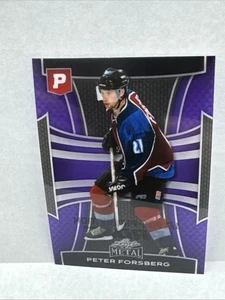 2025 Leaf Metal Pristine Peter Forsberg Clear Purple Pre Production Proof 1/1 - Picture 1 of 2