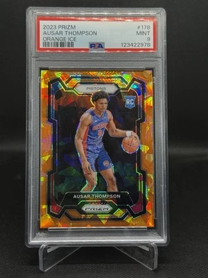 2023 Ausar Thompson Prizm Orange Ice Rookie # 178 PSA 9 RC Foto 1 de 2
