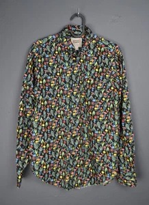 Naked & Famous Easy Pastel Flowers Shirt Black S - Picture 1 of 7