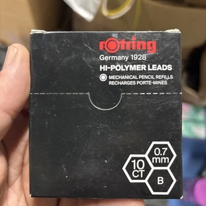 Rotring Tikky - Hi-Polymer - B - 0.7mm - Leads for Mechanical Pencils 10 Pack - Picture 1 of 3