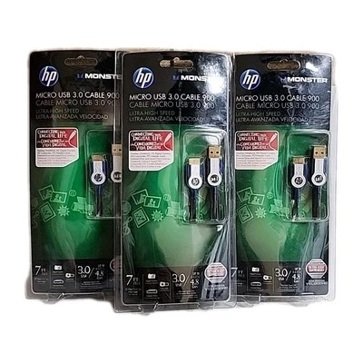 HP Monster Micro USB 3.0 Cable 900 New in Box X 3 Lot - Image 1 of 4