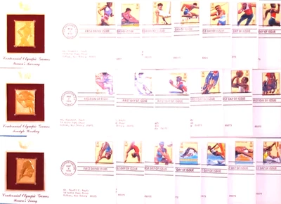 1996 Centennial Olympics  COMPLETE SERIES OF ALL 20!  Gold Replicas - SEE BELOW! - Image 1 of 4