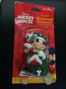 NUEVO ADORNO DE ÁRBOL DE Navidad iluminado con luz de Mickey Mouse Disney vintage - Imagen 1 de 14