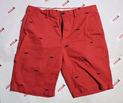 Pantalones cortos Old Navy para hombre 33 rojo naranja  Foto 1 de 4