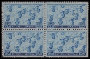 US 935 Navy 3c block 4 MNH 1945 - Picture 1 of 1