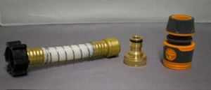 Tap Connector Set - Flexible, Brass Fitting & Quick Release - Water, Garden Hose - Picture 1 of 4