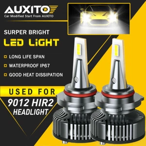 AUXITO 9012 HIR2 LED Bombilla Faro 16000LM Alto Bajo Haz Blanco Frío CANBUS EOA - Imagen 1 de 11
