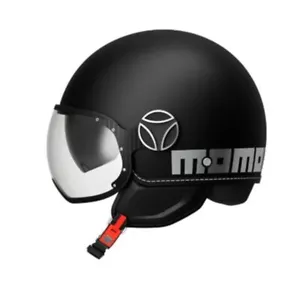 MOMO DESIGN FIGHTER EVO E2206 JET MONO MATT /BLACK SILVER COLORE OO1 NEW 2025 - Foto 1 di 2