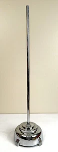 Vtg Deco Faries MFG & Co Floor Lamp Chrome Base 40.5" - Restortion or Steampunk - Picture 1 of 4