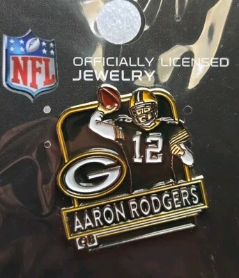 Green Bay Packers AARON RODGERS Game Day Size Pin - Image 1 of 3