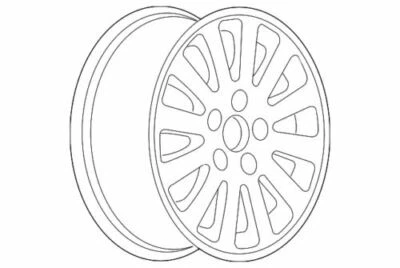 Genuine GM 2006-2008 Buick Lucerne CX CXL CXS V8 17x7-Inch 9-Spoke Whee 9595945 - Image 1 of 2