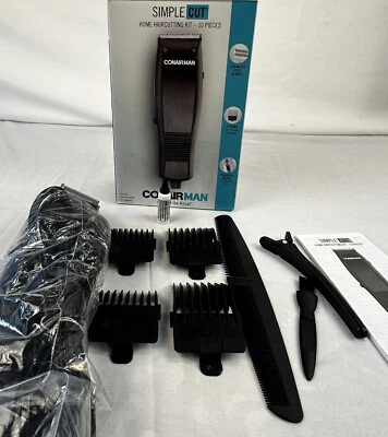 Kit de cortadora de pelo casera de corte simple Conair Man HC93W cuchillas de acero inoxidable Foto 1 de 4