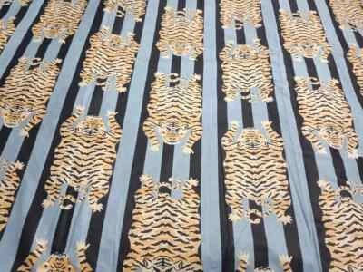 Tela artesanal de costura natural india de algodón hecha a mano con estampado de bloques a mano de 25 yardas Foto 1 de 4