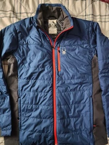 Spyder Glissade Hybrid Insulator Jacket 204048 Blue Red Men’s L MSRP $189 - Picture 1 of 4