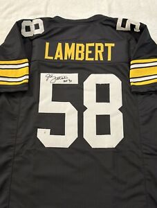 Jack Lambert Signed Pittsburgh Steelers Football Jersey with COA