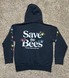 Golf Wang Tyler The Creator Flower Boy Save the Bees Hoodie Size Small Black - Picture 1 of 13