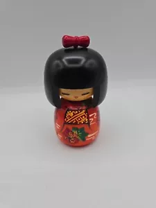 Japanische Kokeshi Puppe Holz Handarbeit. - Bild 1 von 7