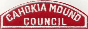 BOY SCOUT RWS CAHOKIA MOUND / COUNCIL RED & WHITE FULL STRIP  - Picture 1 of 1