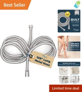 Durable 9ft Stainless Steel Shower Hose – Universal Fit for Handheld Showerheads - Picture 1 of 11