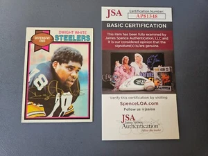 1979 Topps Football #145 Dwight White signiertes Autogramm Pittsburgh Steelers - JSA COA - Bild 1 von 2